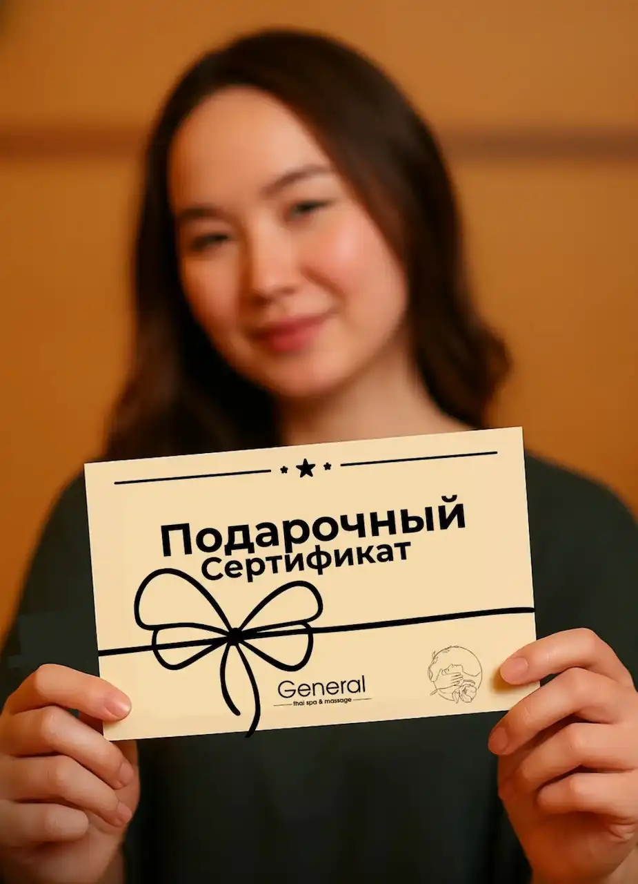 Подарочный сертификат General Thai Spa Астана – лучший подарок, премиальный спа, General-thai-spa.kz